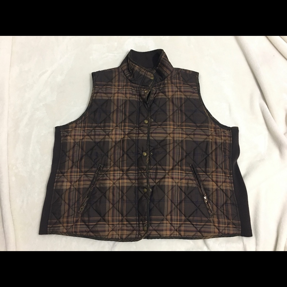 Ralph Lauren plaid brown sweater vest